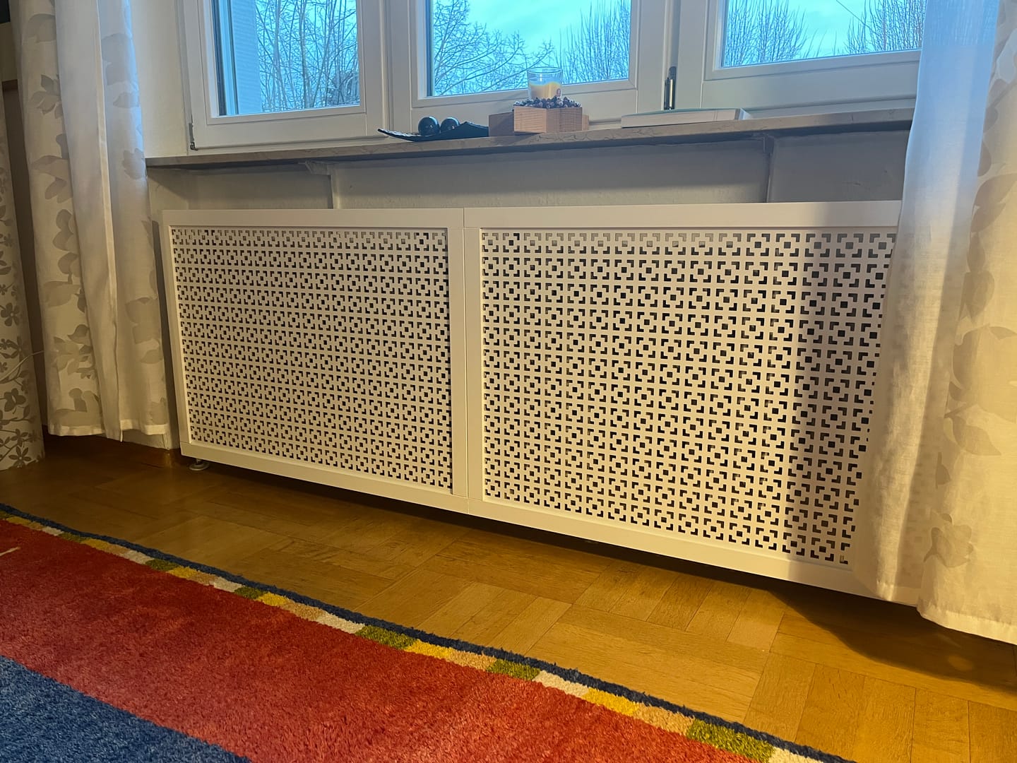 Customer photo review of Lochwand MALAGA 122 x 61 cm weiß lackiert 3 mm MDF