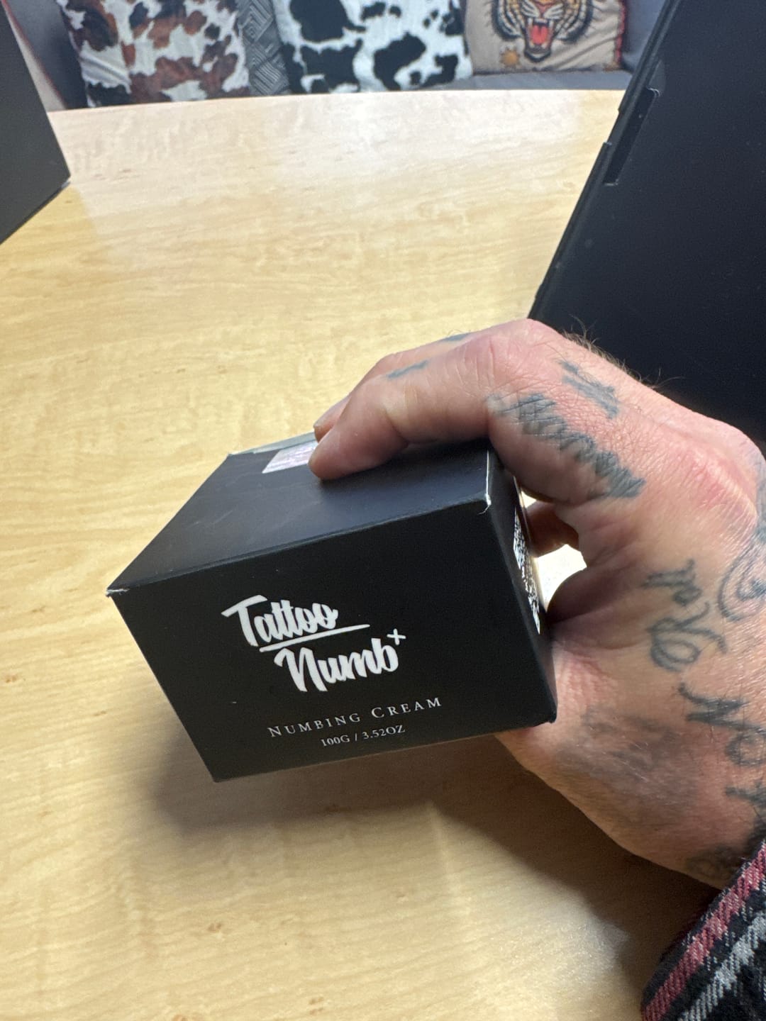 Customer photo review of TattooNumbx Numbing Cream 100g (Suitable for Sensitive Skin)