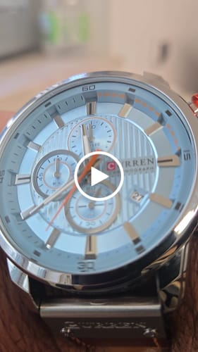 Customer video review of Curren Istanbul® orologio uomo pelle