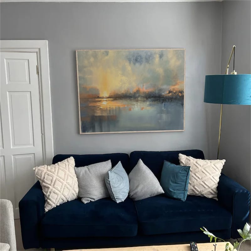 Customer photo review of Abstract Painting Canvas #AP193