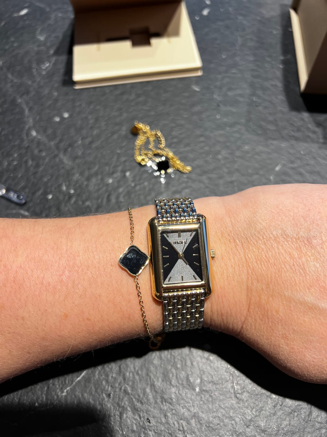 Customer photo review of Olivia Black Gold Silver