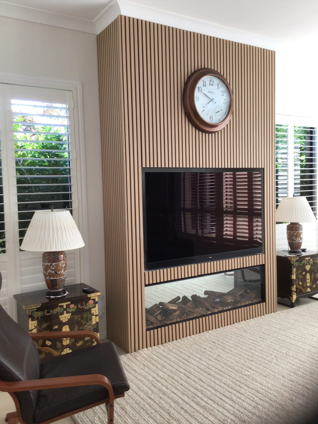Customer photo review of Natural Oak Acoustic Slat Wall Panel - 290cmx60cm