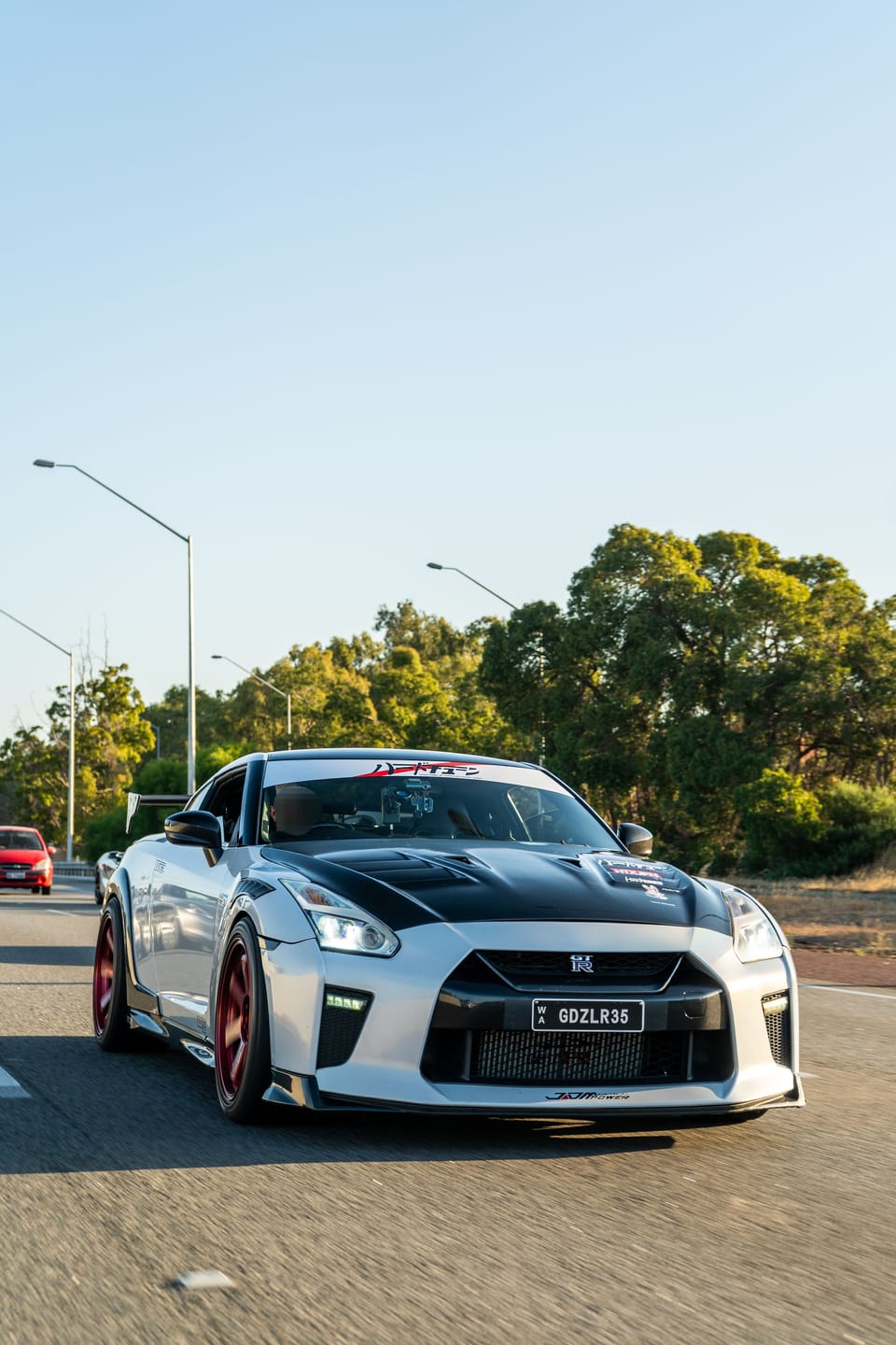Customer photo review of HardTuned Window Banner - JDM Stripe