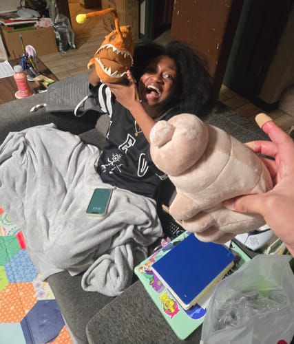 Customer photo review of Anglerfish Soft Stuffed Plush Toy