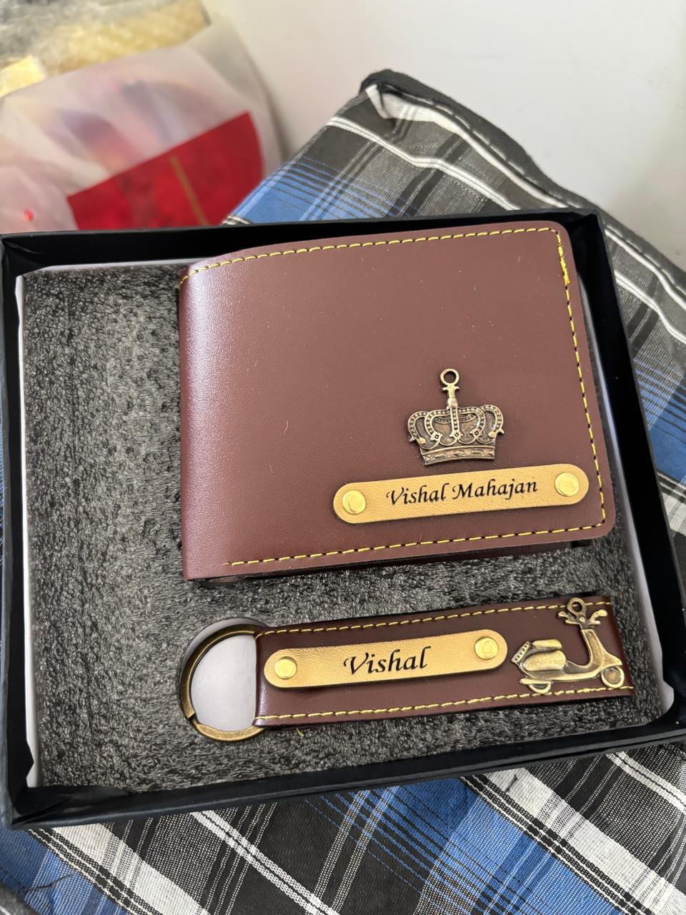 Customer photo review of Combo Of Wallet And Keychain