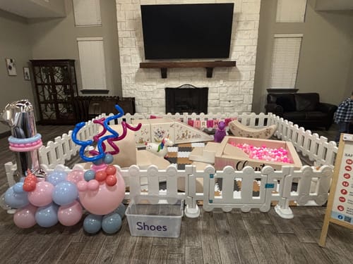 Customer photo review of Soft Play - 4 - Plastic Fences No Gate