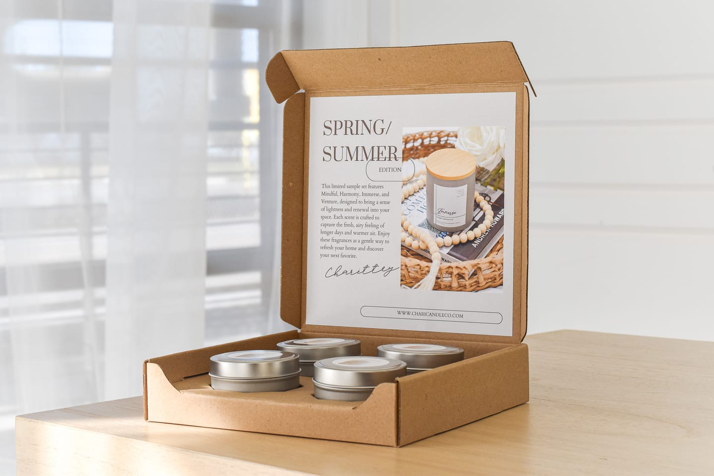Customer photo review of 6 oz Candle Tin 4-Pack Shipping Box™