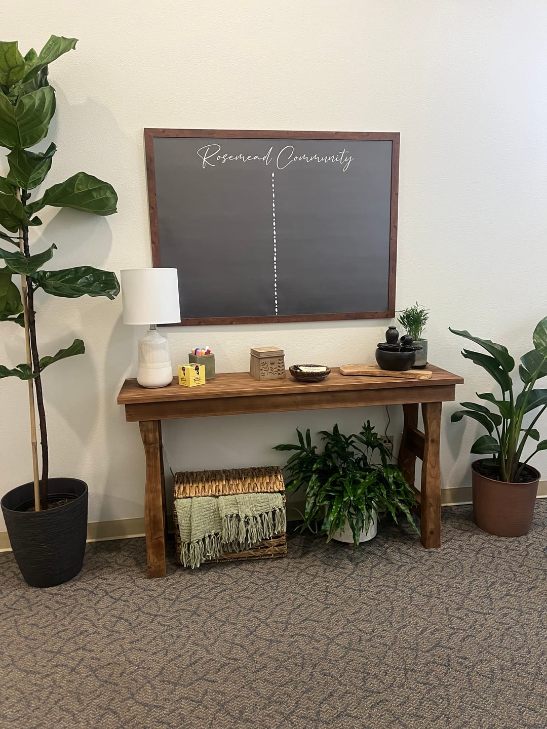 Customer photo review of Large Framed Chalkboard | Horizontal Pennington