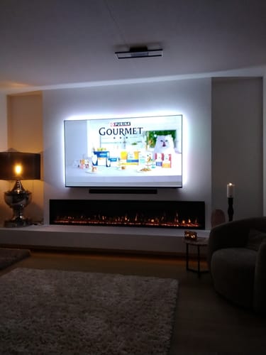Customer photo review of EVIQ Elektrische sfeerhaard Deluxe 100″ inch – 254 cm