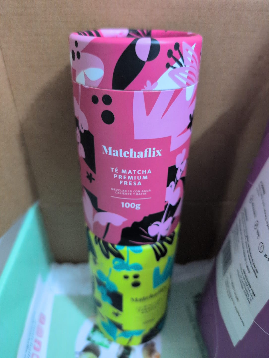 Customer photo review of Té Matcha Premium Fresa