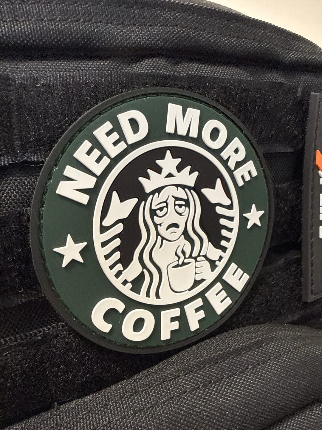 Customer photo review of Parche Pvc Need More Coffee