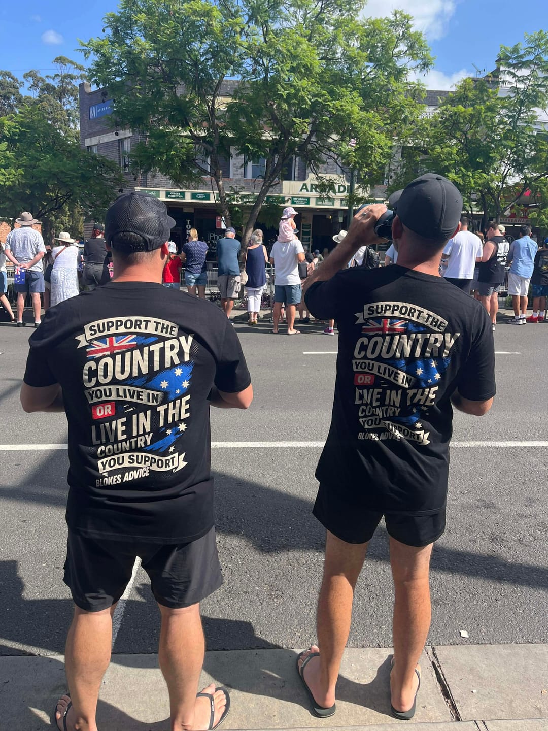 Customer photo review of Stand Up Tee - Black