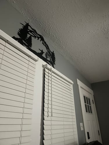 Customer photo review of Mountain Snowboarder- Metal Wall Art