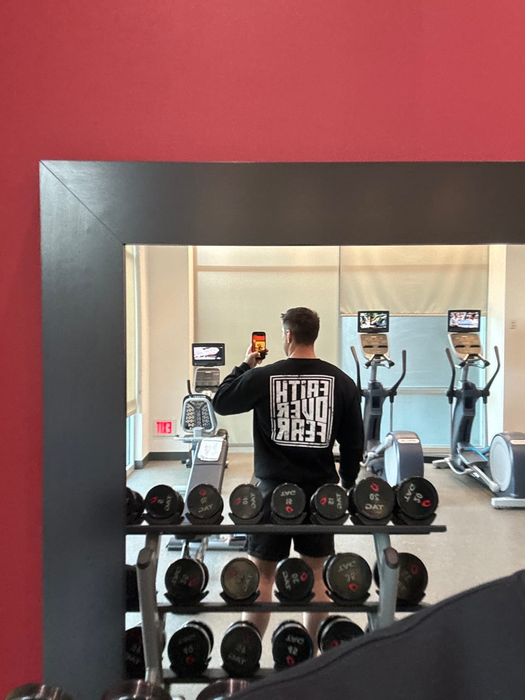 Customer photo review of Faith Over Fear Crewneck