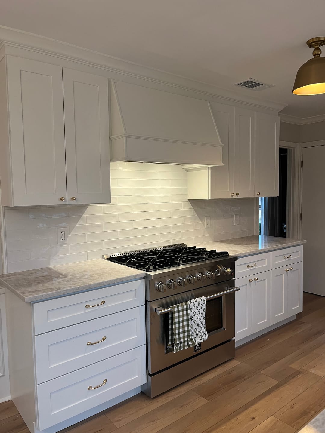 Customer photo review of Richmond Cabinet Pulls - Unlacquered Brass Polished
