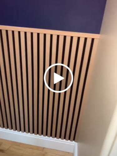 Customer video review of Premium Acoustic Slatted Wall Panel (Multiple Colours)