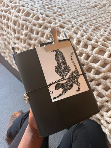 Customer photo review of Refillable Folio - RAVEN BLACK TRIFOLD