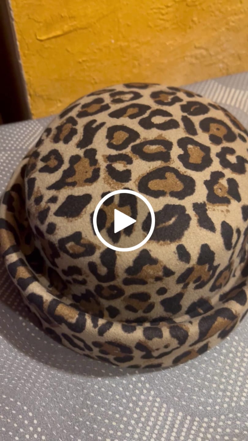 Customer video review of London Pillbox Hat - Leopard