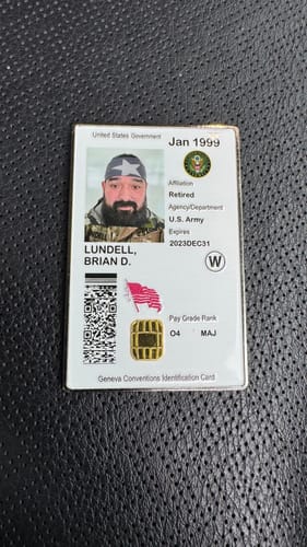 Customer photo review of Premium Custom CAC Military Coin – Personalized with Logo & Rank