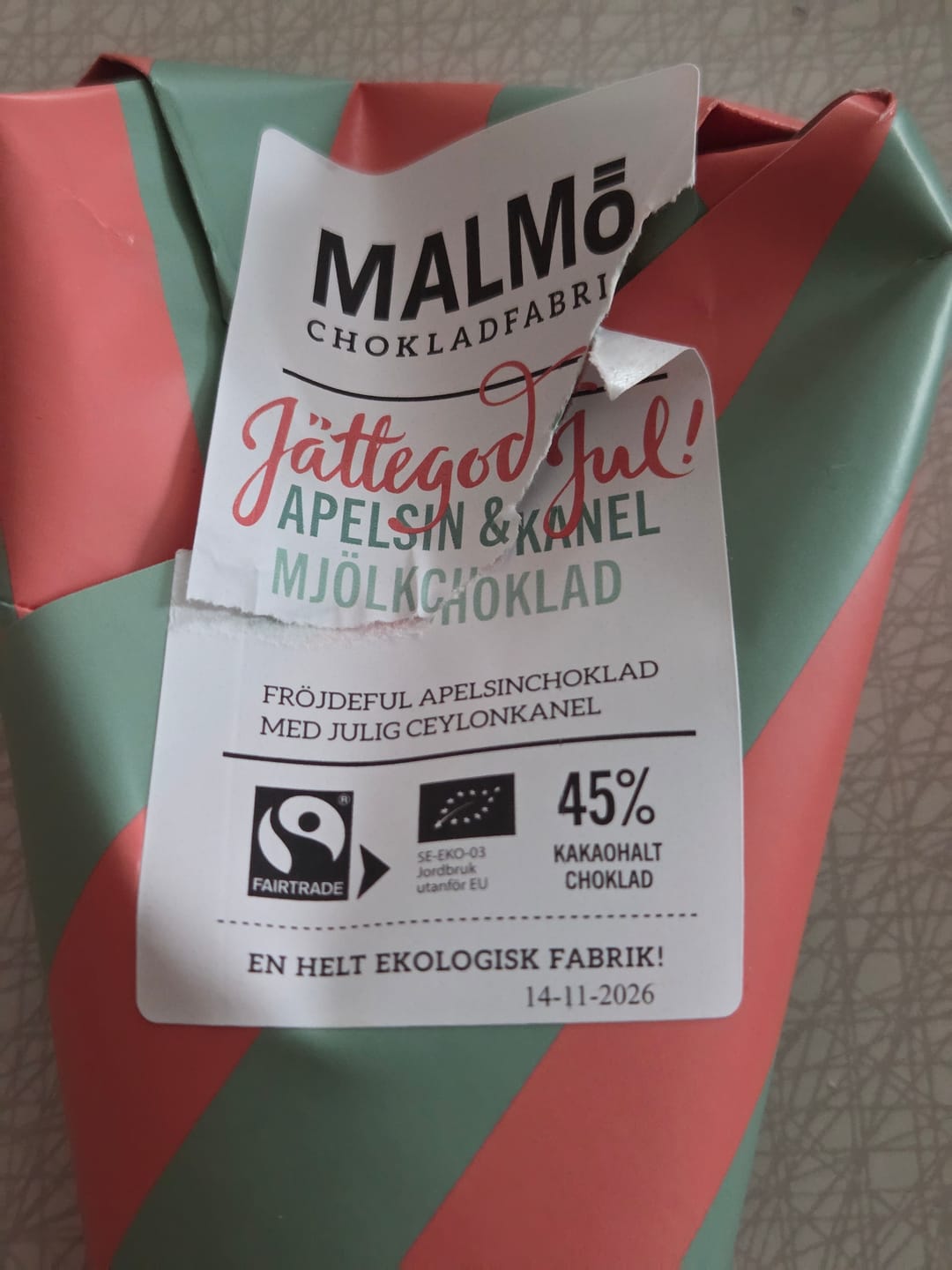 Customer photo review of Jättegod Jul (Apelsin & Kanel) - Chokladstrut