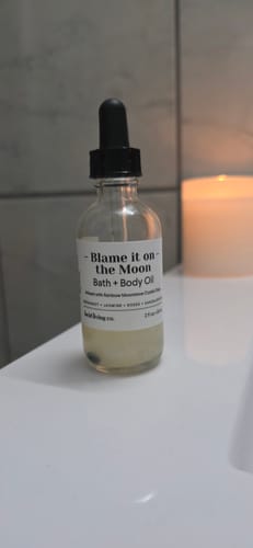 Customer photo review of Blame it on the Moon Bath & Body Oil