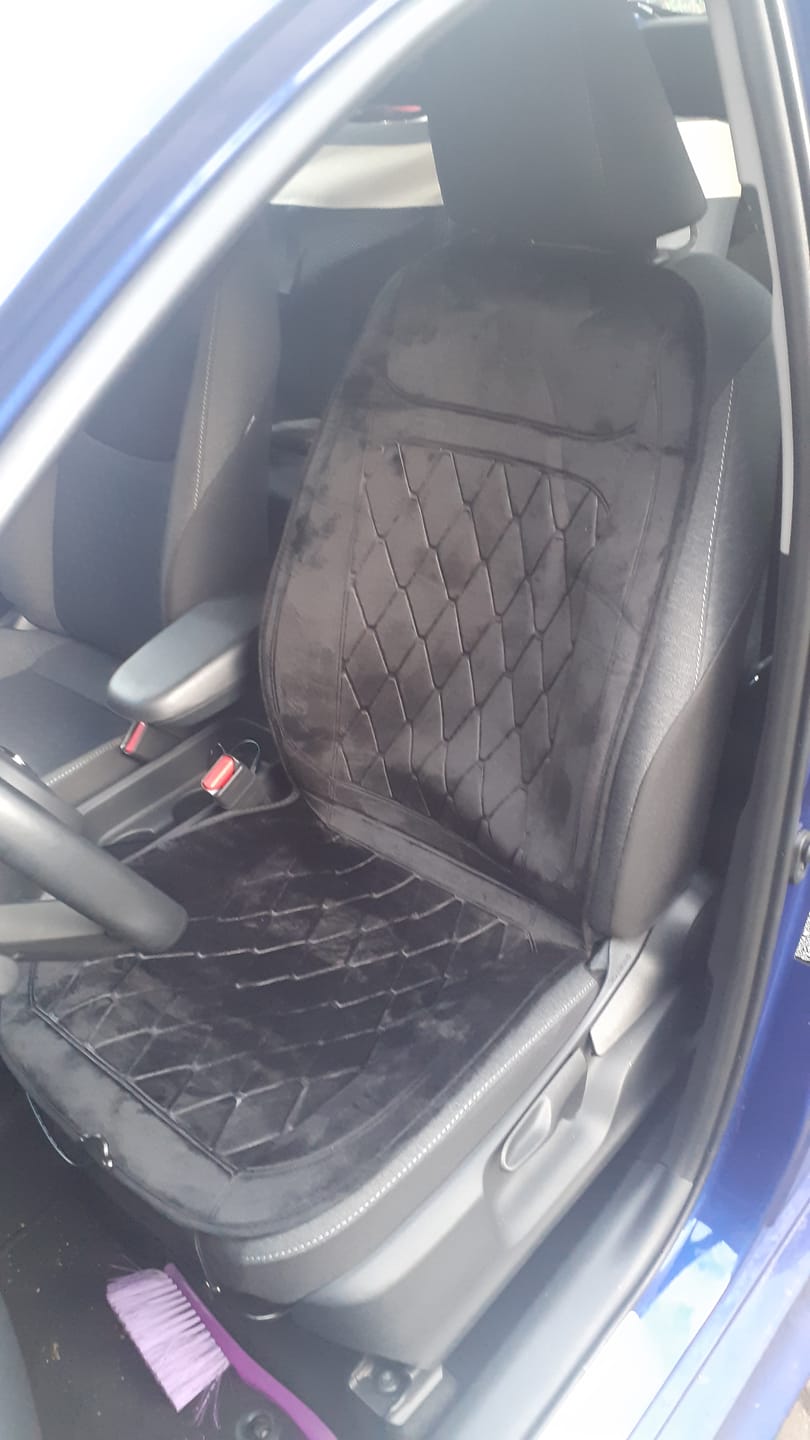 Customer photo review of Beheizte Autositzauflage