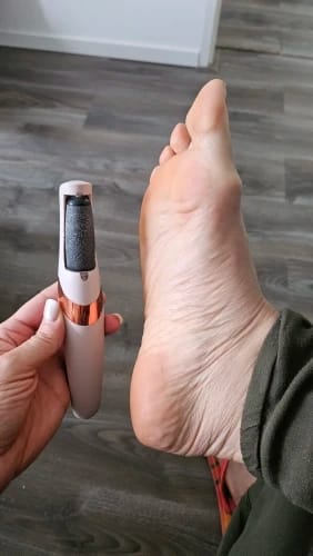Customer photo review of Lima de pies eléctrica