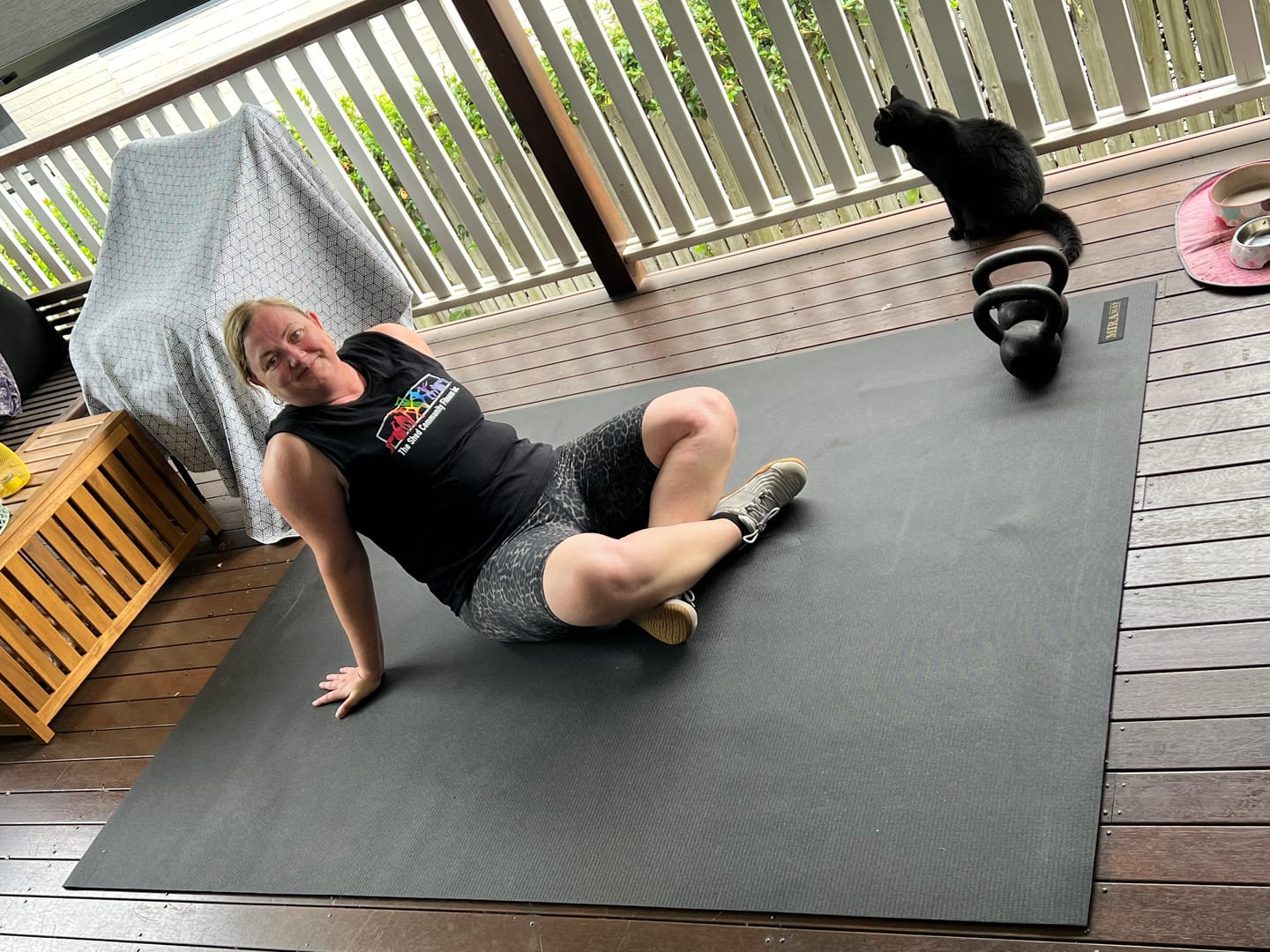 Customer photo review of Miramat® Mega - 214cm x 153cm - Very Large Exercise Mat - In Stock