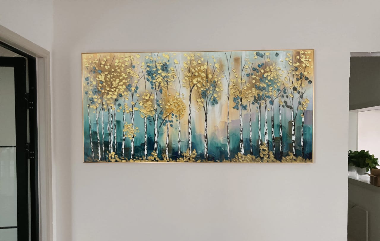 Customer photo review of Tree Abstract Textured Wall Art #TP043