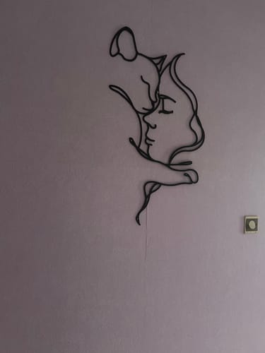 Customer photo review of Décoration Murale Métal - Amoureux des chats