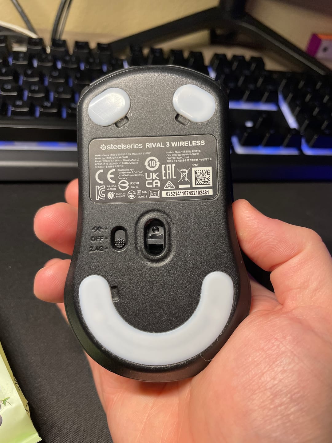 Customer photo review of Steelseries Rival 3/Rival 3 Wireless için Hoverpad V3 Mouse Skate