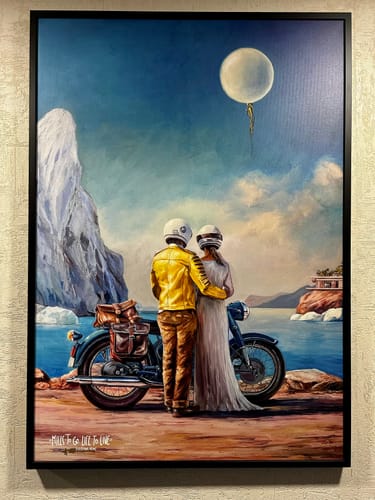 Customer photo review of Paveikslas “Miles To Go. Life To Live"