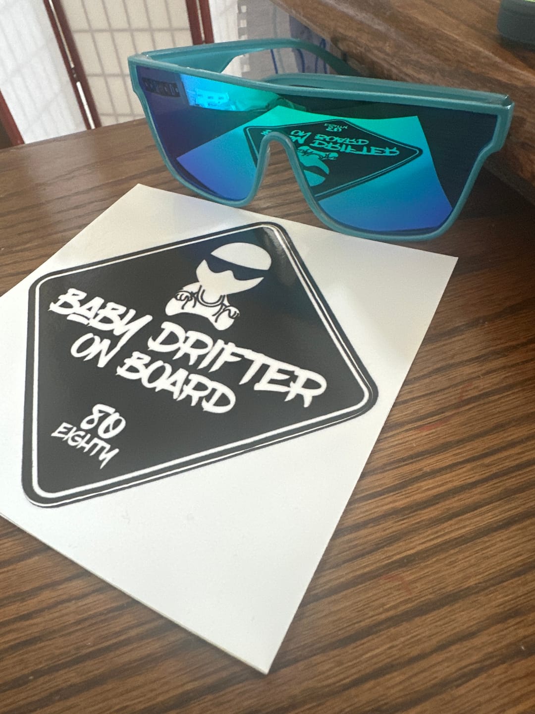 Customer photo review of 80Eighty® Baby On Board Sticker