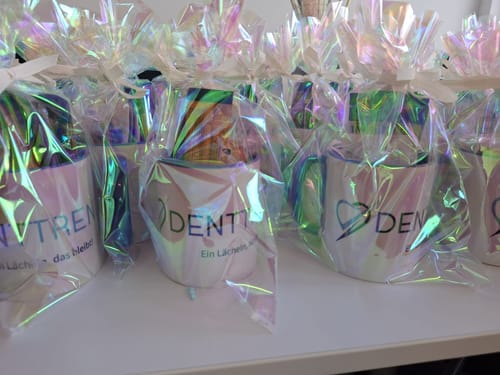 Customer photo review of TassenExpress - Becher Keramik Tasse mit Logo bedruckt 325ml Firmenlogo