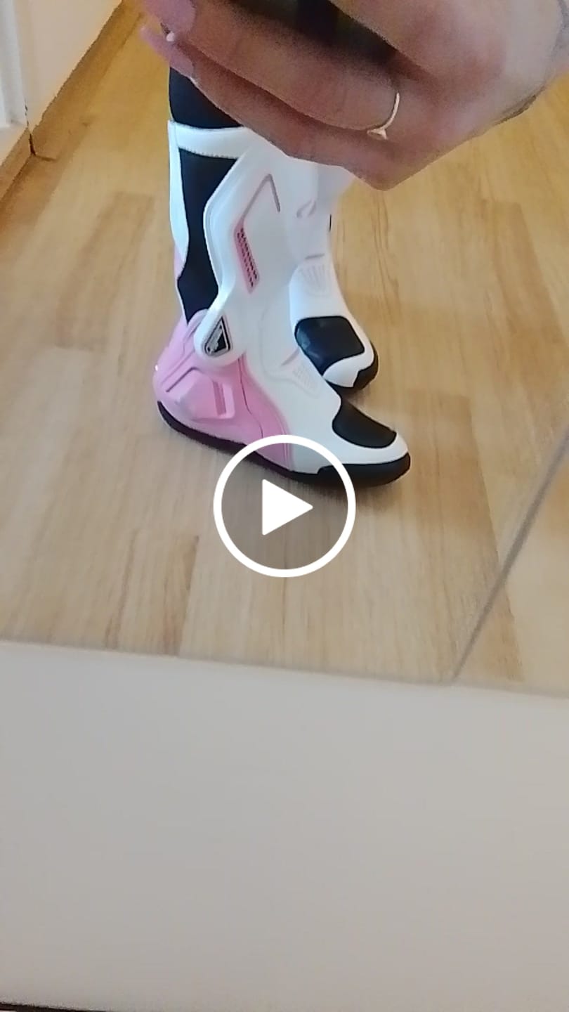 Customer video review of Allgoal Pink Motorcycle Boots