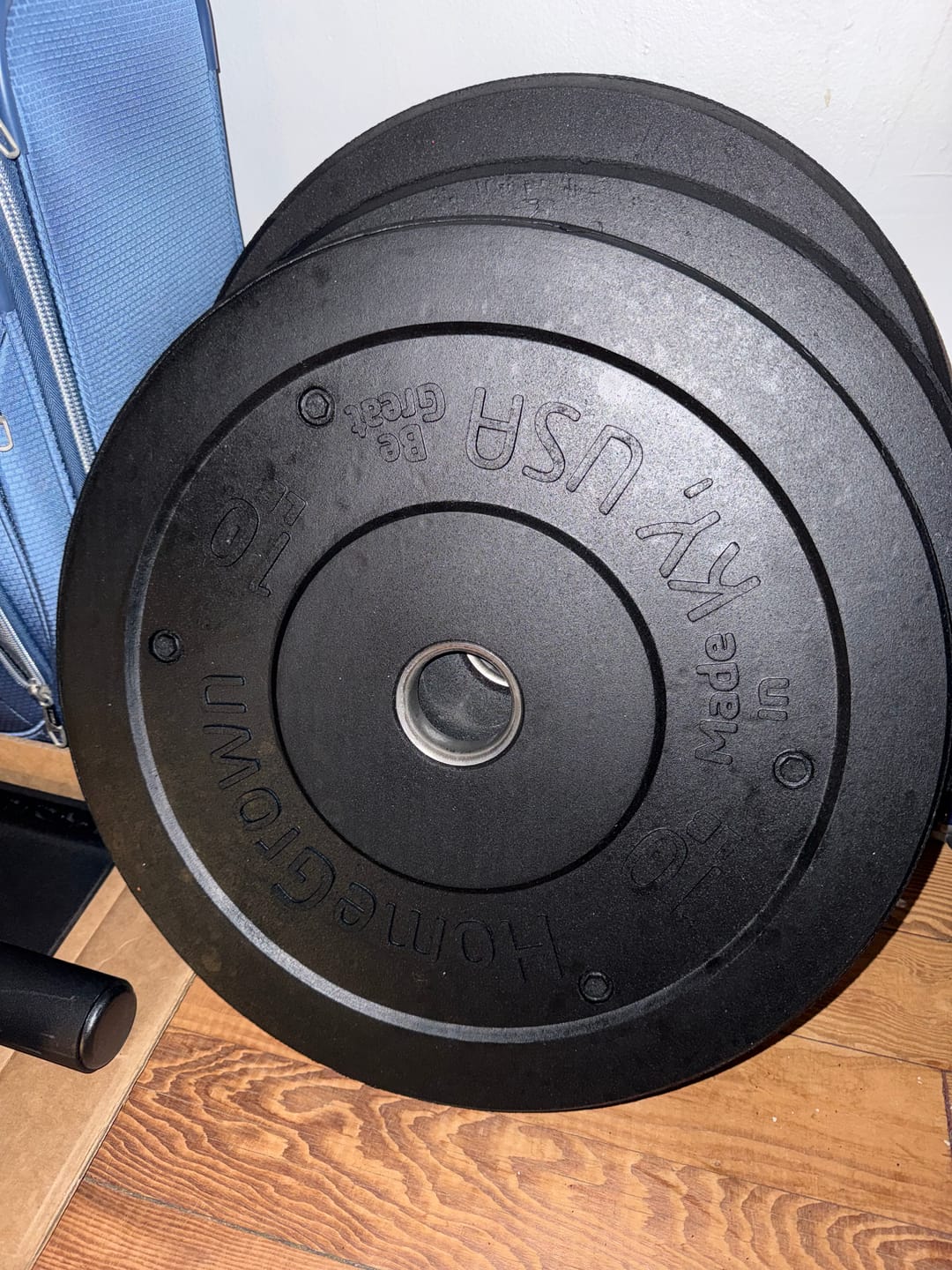 Customer photo review of URA-MAX BLACK Bumper Plate Sets