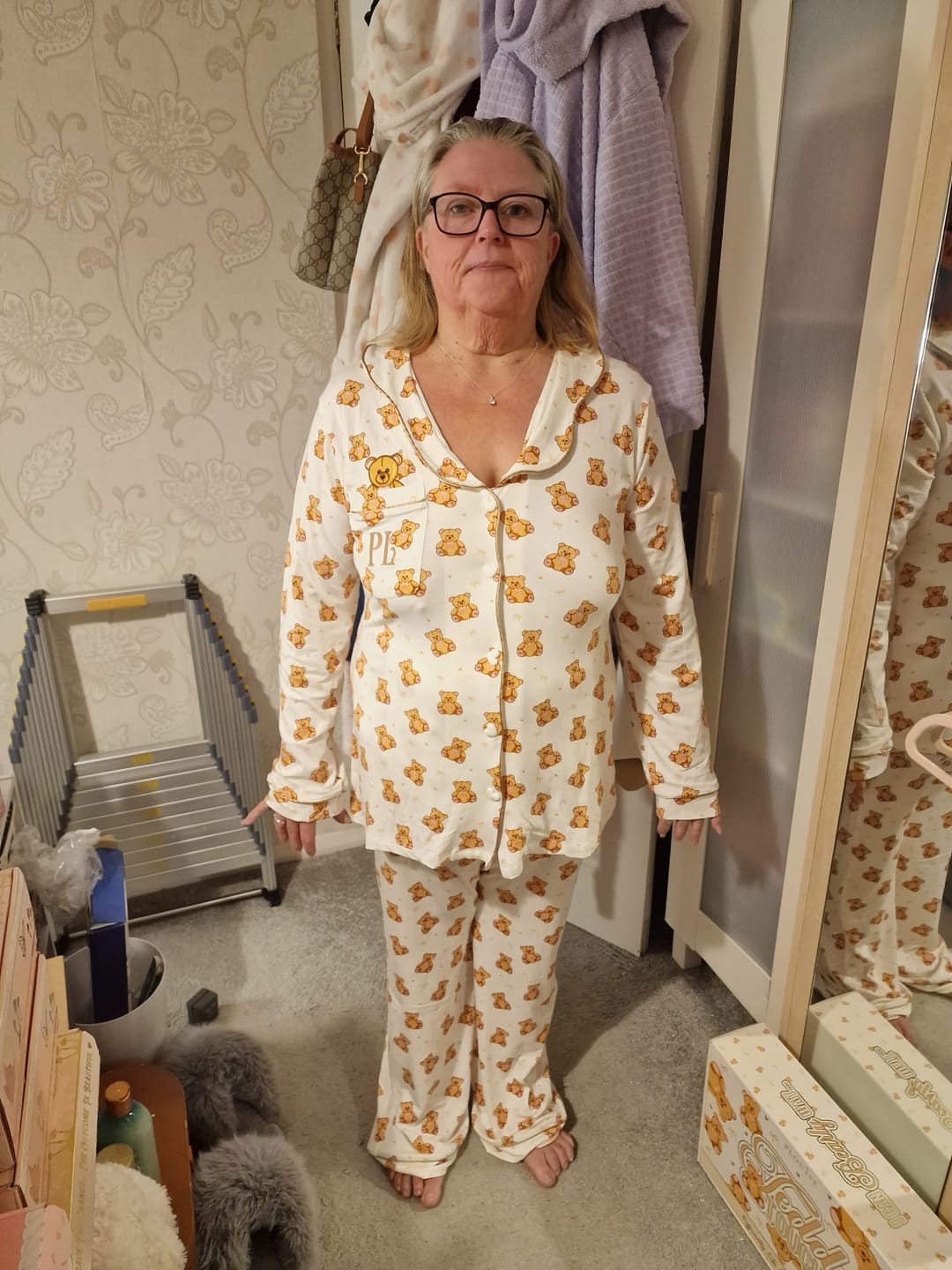 Customer photo review of Women's Teddy Bear Pyjamas