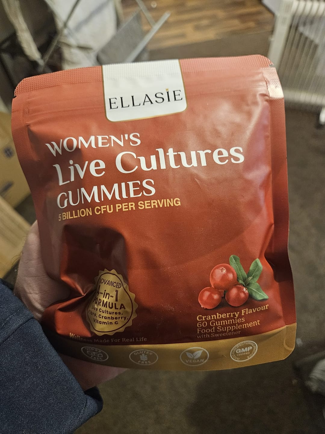 Customer photo review of Cranberry Probiotic Gummies – 5 Billion CFU | Urinary & Vaginal Balance Support