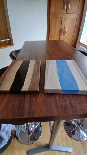 Customer photo review of 12x8x1.5" Silicone Mold For Epoxy Resin - Charcuterie Board Form