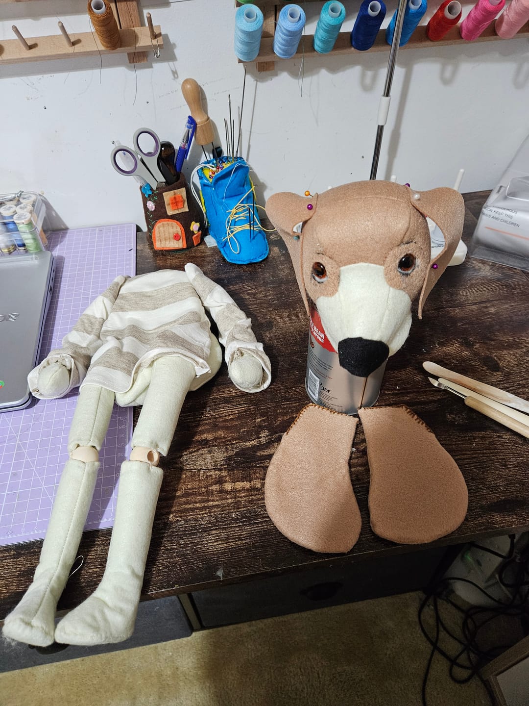 Customer photo review of Beagle "Tibby" PDF Pattern  Approx 26cm Seated