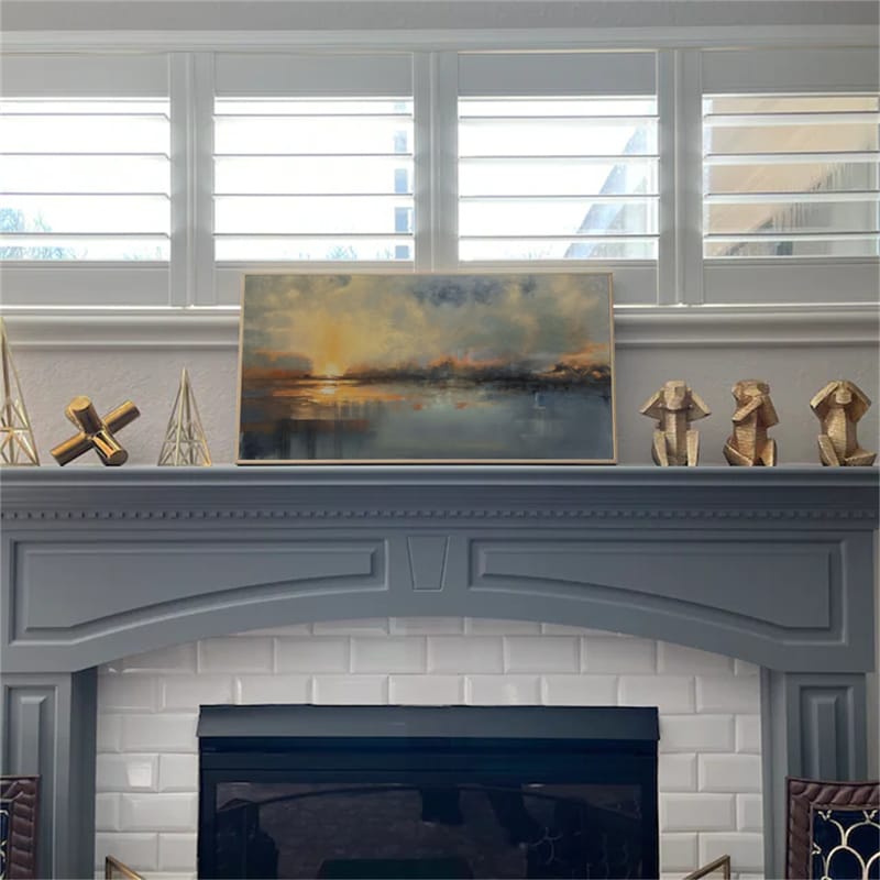 Customer photo review of Abstract Painting Canvas #AP193