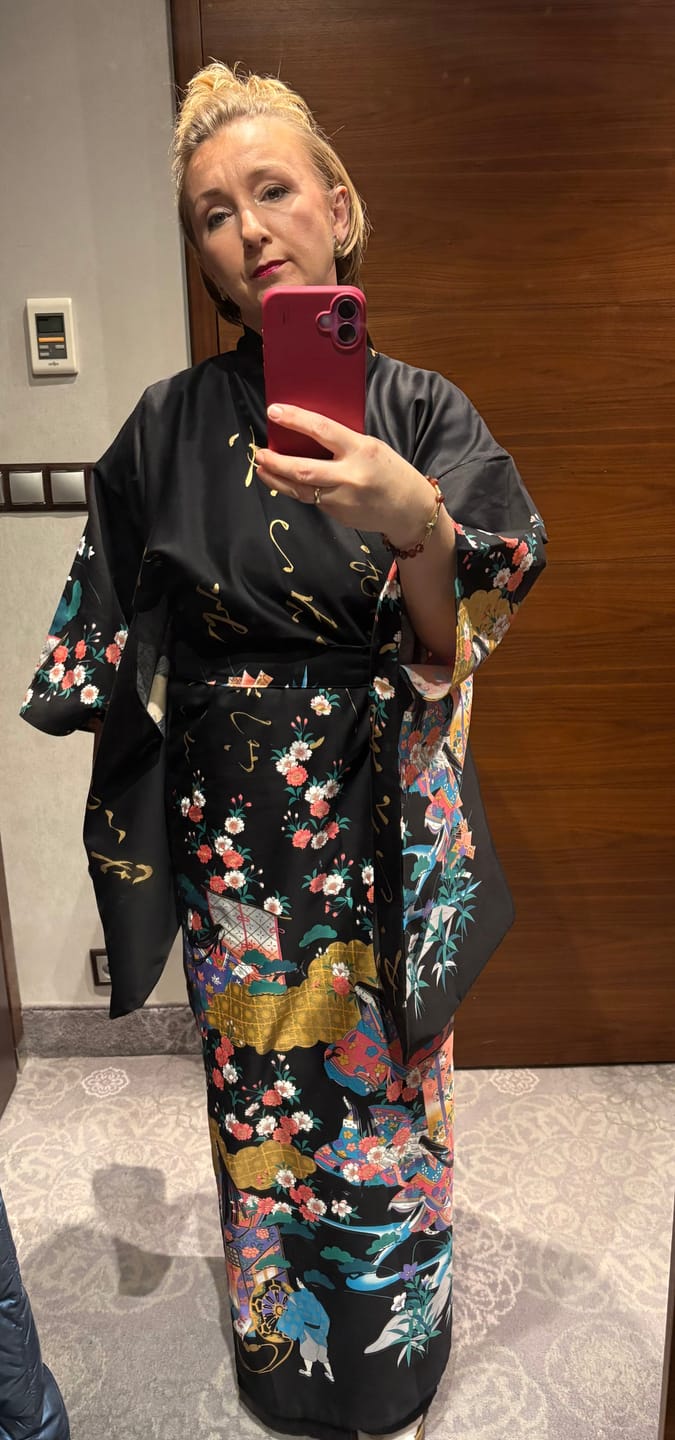 Customer photo review of Damskie Japońskie Kimono - Furisode