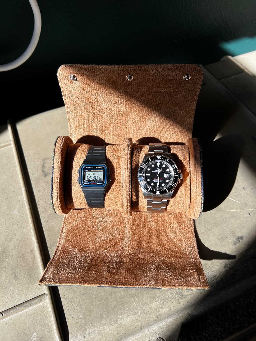 Customer photo review of W.O.E. Watch Tube - Tiger Stripe