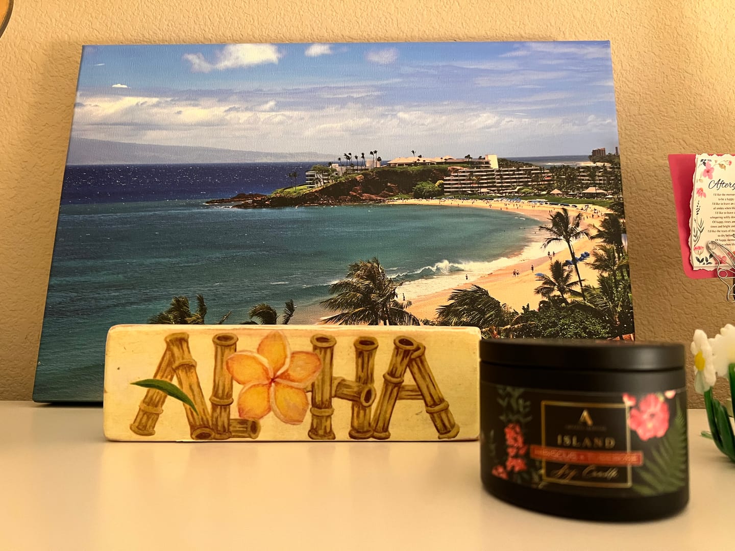 Customer photo review of ISLAND : Hibiscus + Tuberose Candle