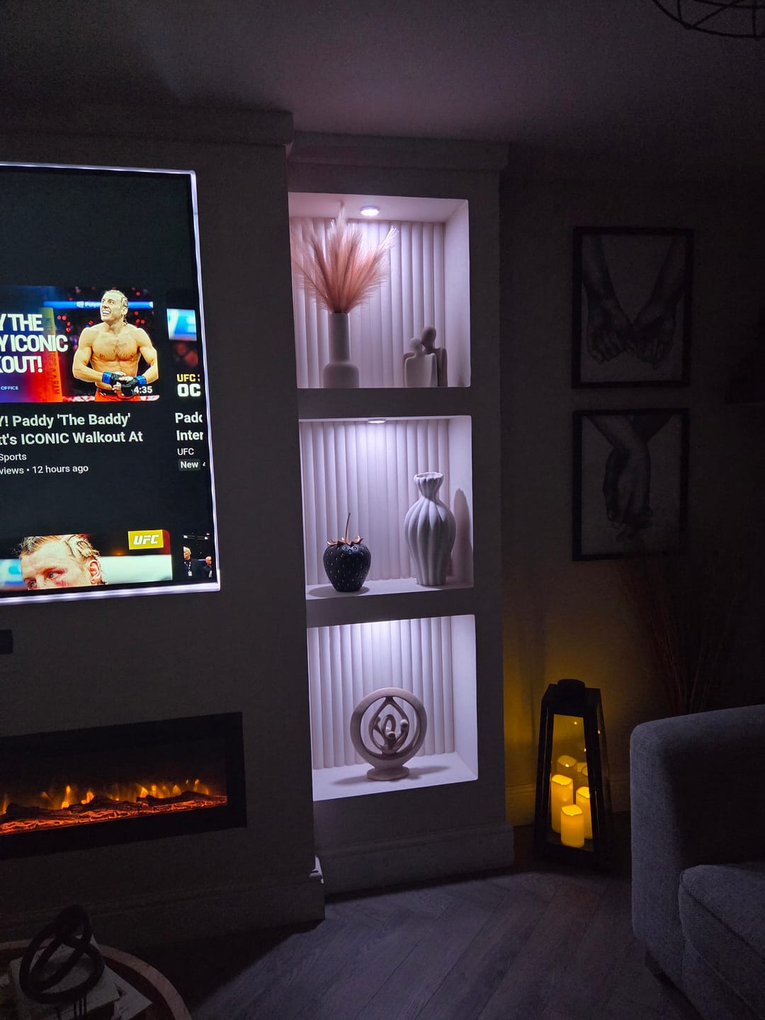 Customer photo review of Paintable MDF Wall Panel 240cm x 60cm