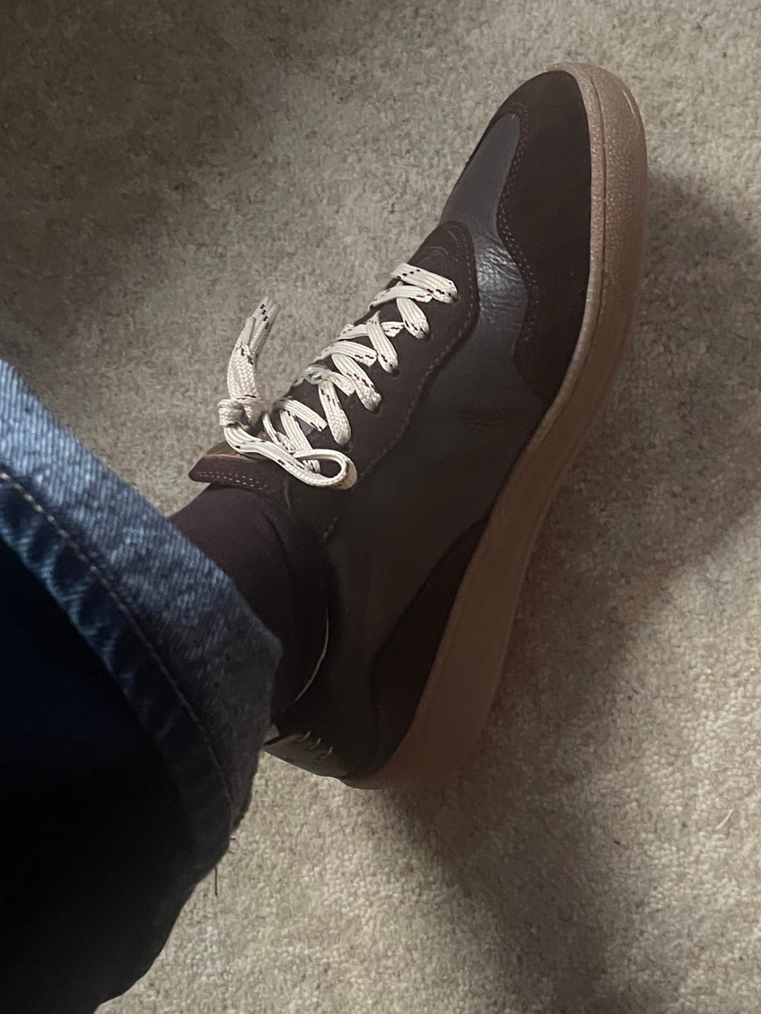 Customer photo review of Cassava Classic Tennis Trainer - Chocolate