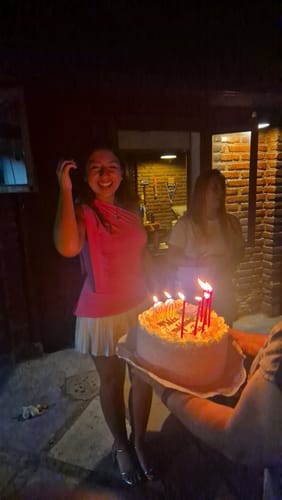 Customer photo review of TOP SARA ROSADO