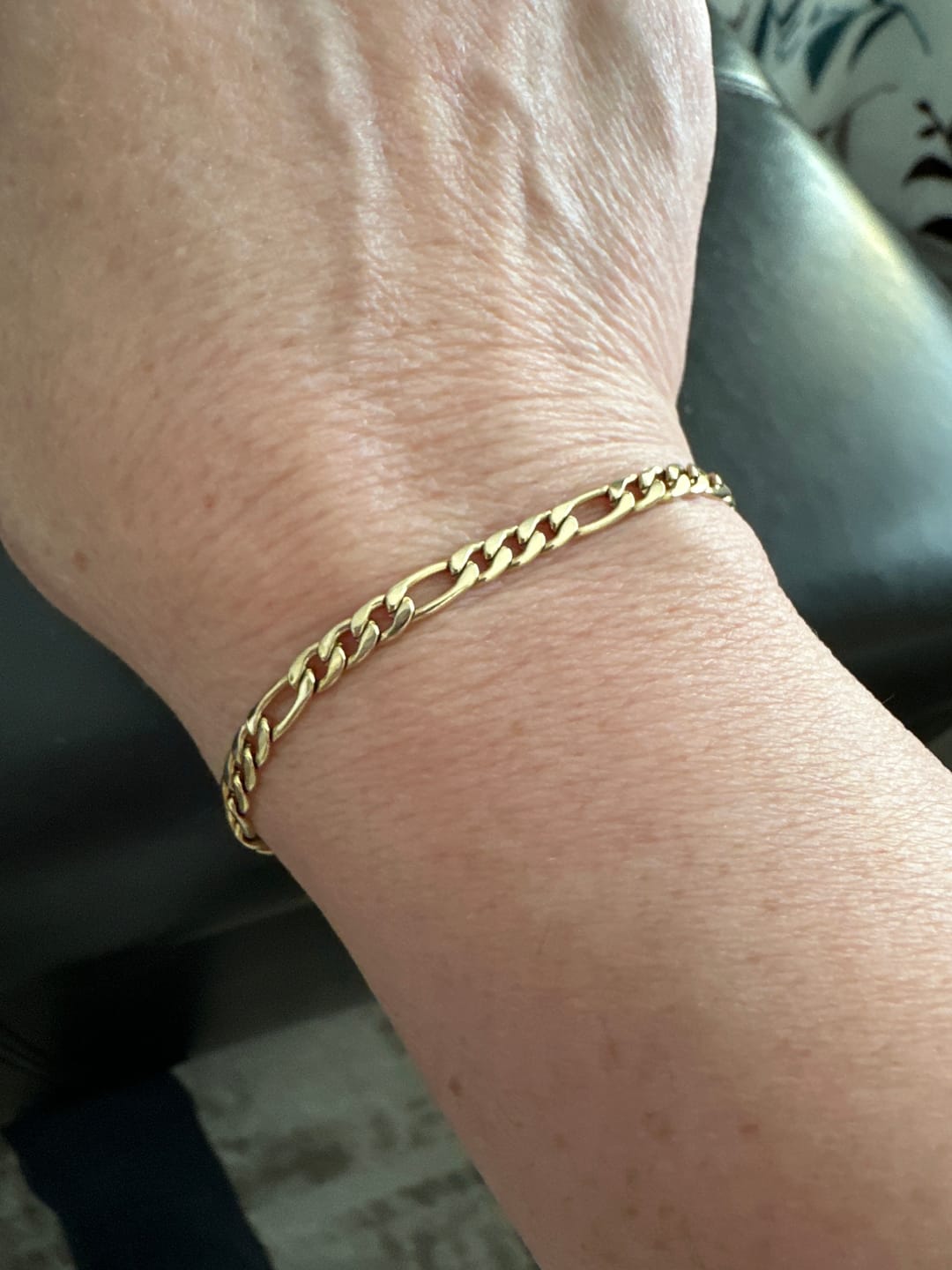 Customer photo review of 3.5mm Figaro Link Bracelet