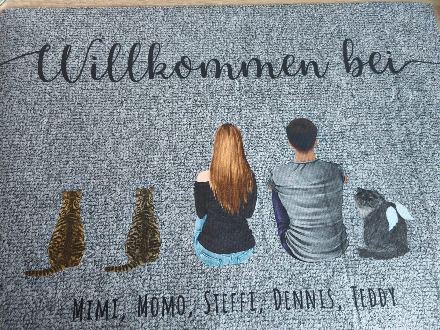 Customer photo review of Pärchen - Individuelle Fußmatte