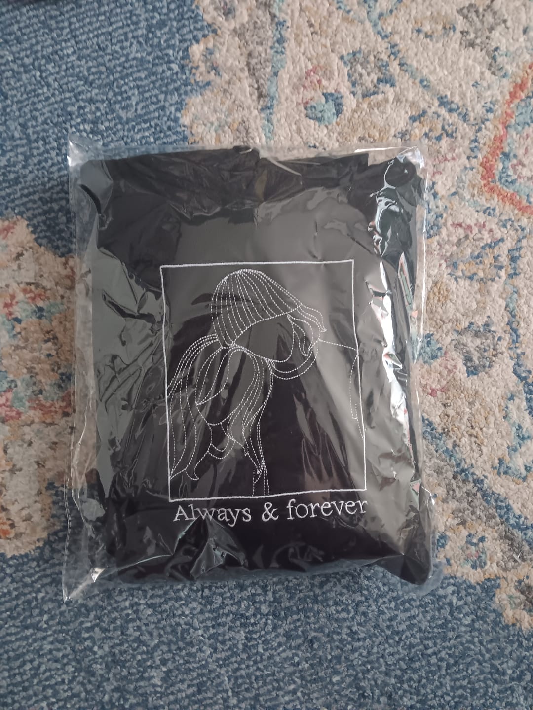 Customer photo review of Soulmate Custom Embroidered Photo Hoodie